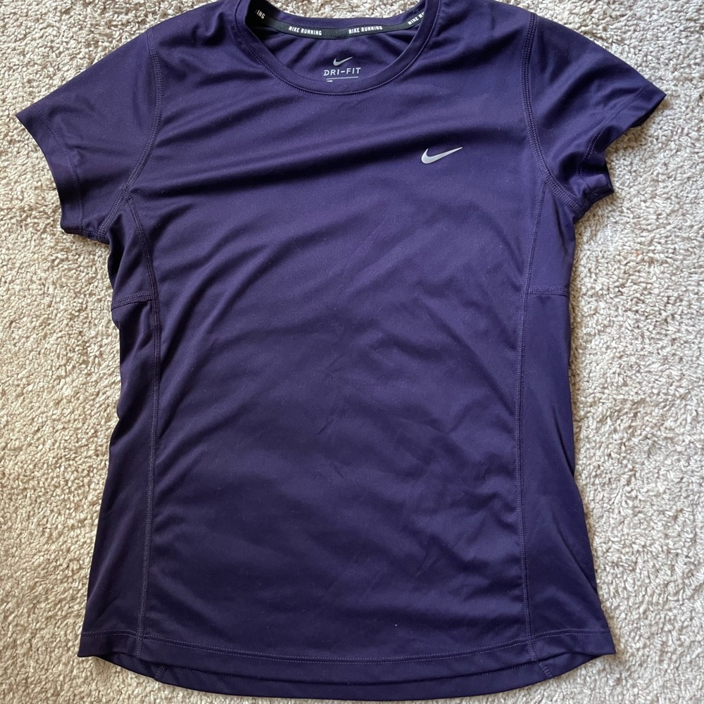 Nike Dri-Fit Short Sleeve Top (Plum Purple)